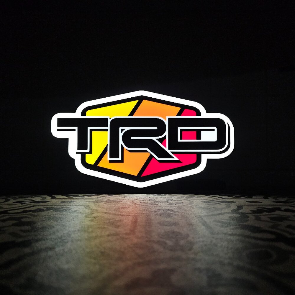 TRD Retro - LED Lightbox Sign with detachable stand